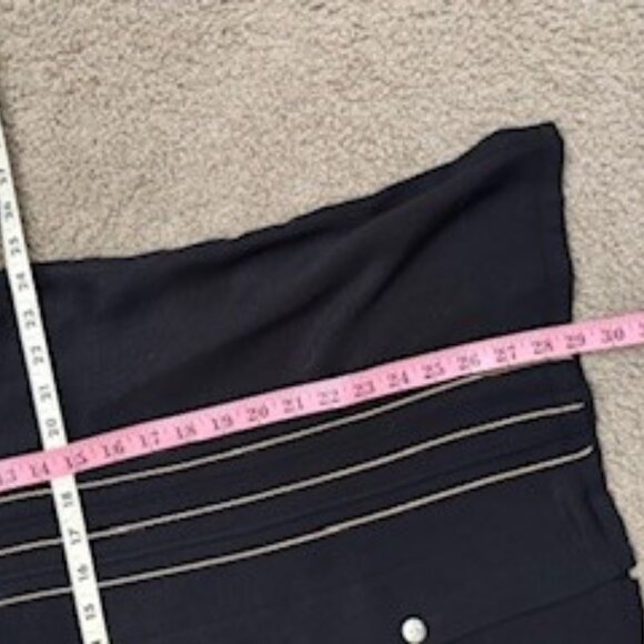 Men's DaVinci Black Shirt with Gold Stitching - Picture 3 of 4